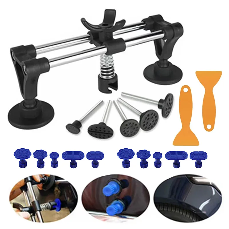 

18pcs Auto Body Paintless Dent Repair Puller Tools Kit Car Dent Sheet Metal Bridge Puller Repair Hand Tools