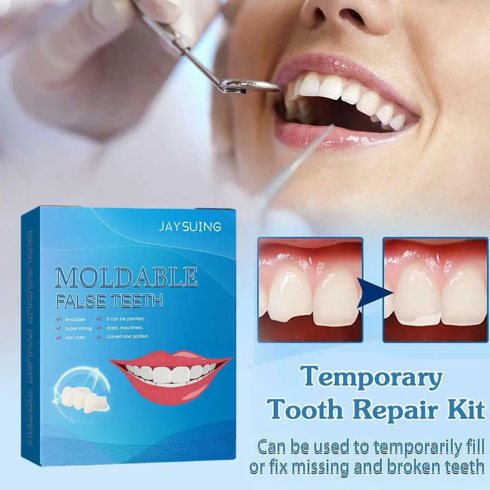 Temporary Tooth Repair Beads Glue Missing Broken Teeth Tooth Veneers Repair Material Filling Denture Glue Teeth Tooth Gaps