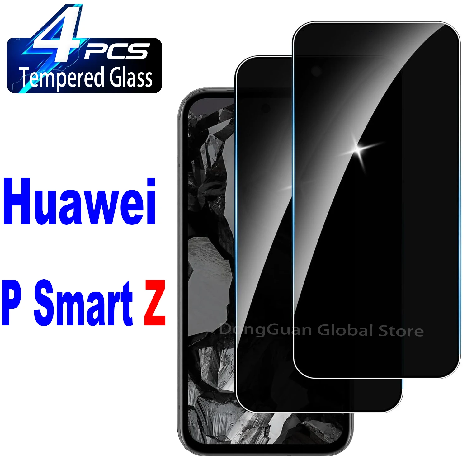 

For Huawei P Smart Z Anti Spy Tempered Glass Protector Privacy Screen Glass Film