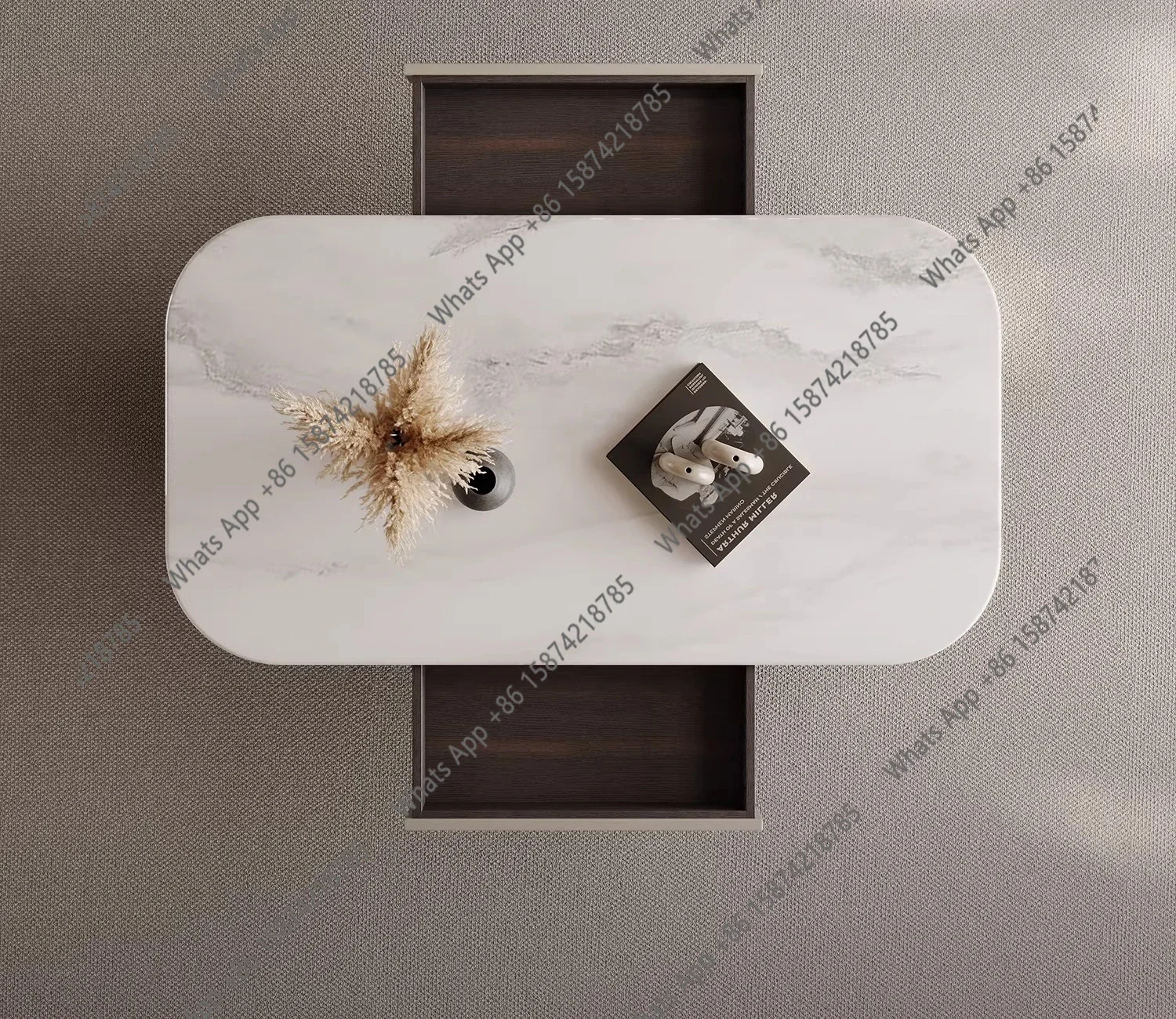 

Vv Y Italian Minimalist Coffee Table Rectangular High-end Sense Home Large Flat Floor Designer Fashion