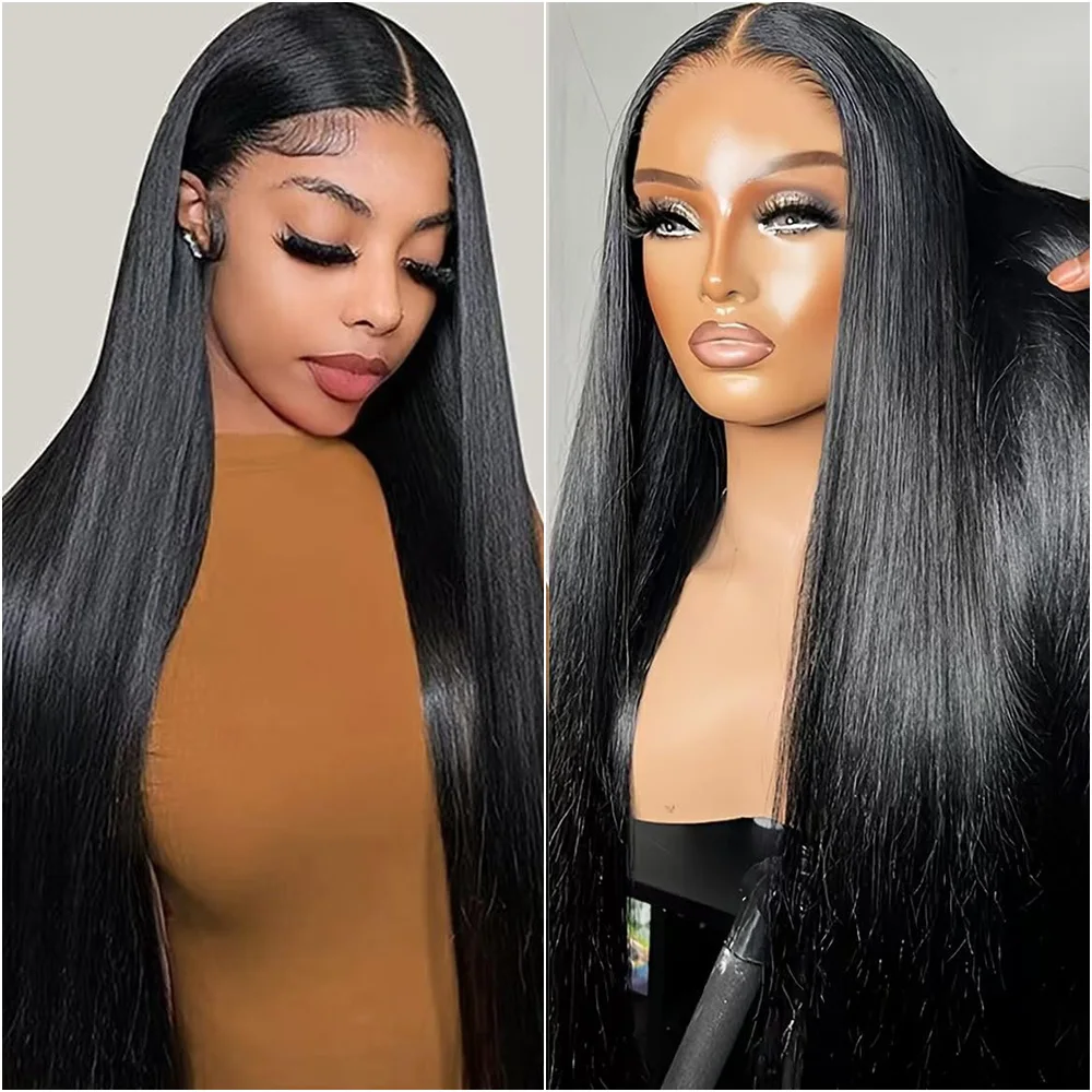 13x4 13x6 مستقيم HD شعر مستعار أمامي 360 كامل الدانتيل الجبهة خصلات الشعر المستعار الإنسان للنساء شفافة البرازيلي 5x5 غلويليس الباروكات الطبيعية #1