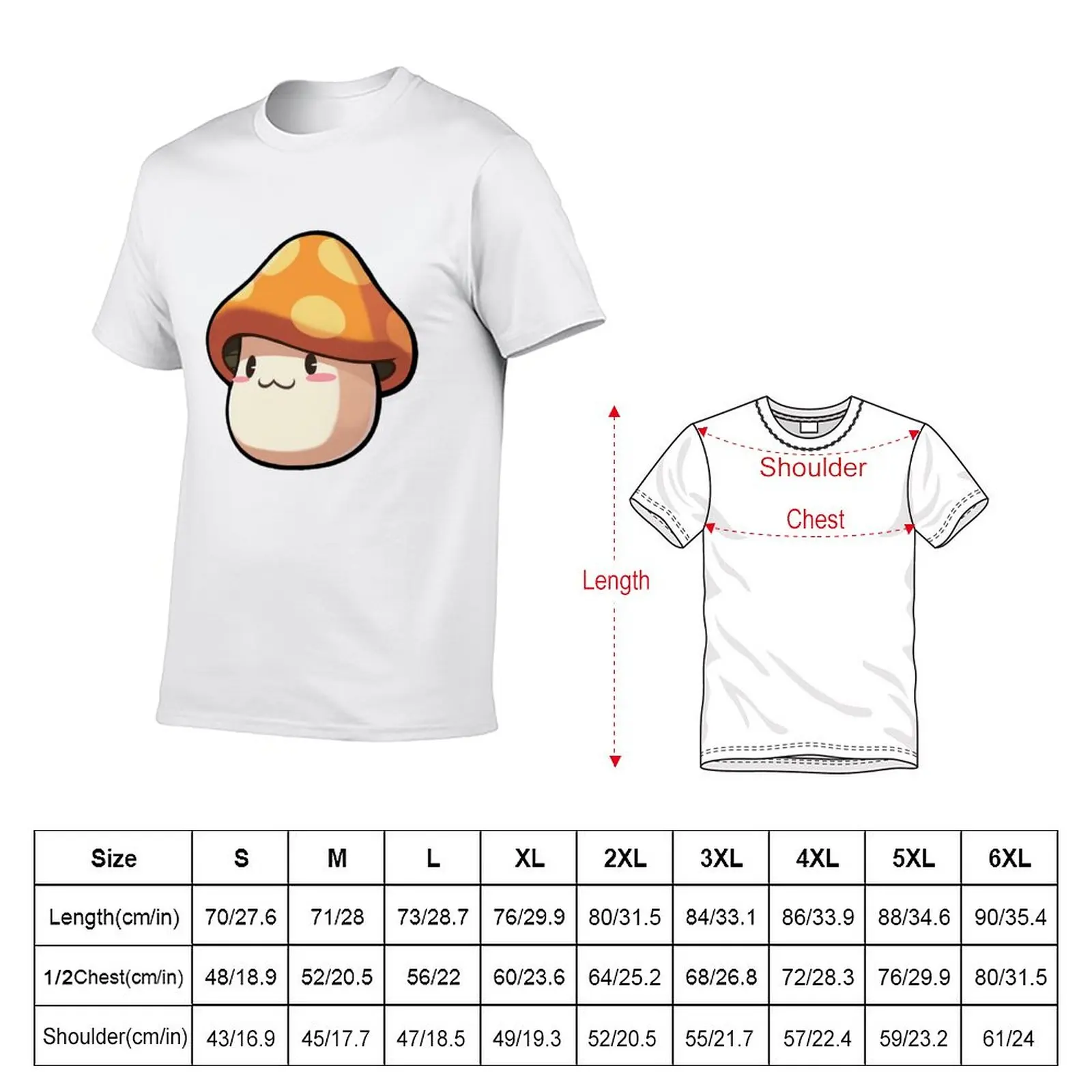 New Maplestory M Mushroom (cream background) T-Shirt graphic t shirt t-shirts man summer tops mens cotton t shirts