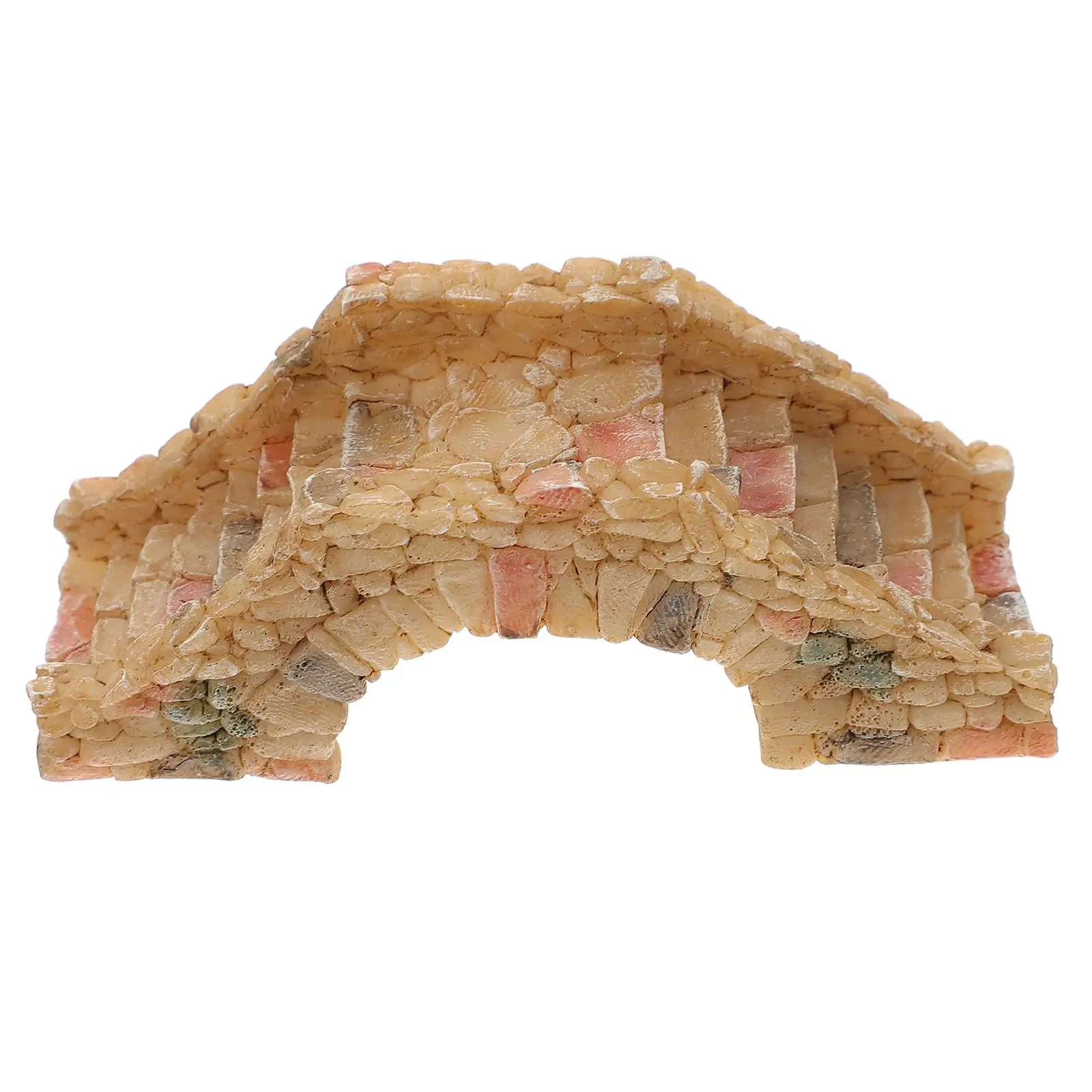 

Simulated Bridge Ornament Mini Landscape Decor Tiny Resin Garden Accessory Durable Statue Balcony Yard Artificial Model