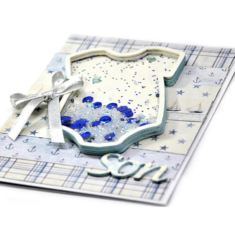 셰이커를위한 귀여운 아기 금속 절단 다이 스텐실 DIY Scrapbooking 엠보싱 도구 다이 컷 종이 카드 앨범 금형 Dropship