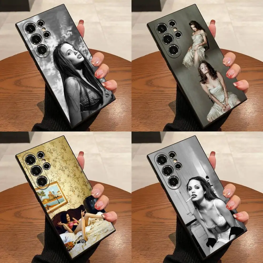 

Phone Case For Samsung S25,S24,S21,S22,S23,S30,Ultra,S20,Plus,Fe,Lite,5G Star Girl A-Angelina Jolie Black Box