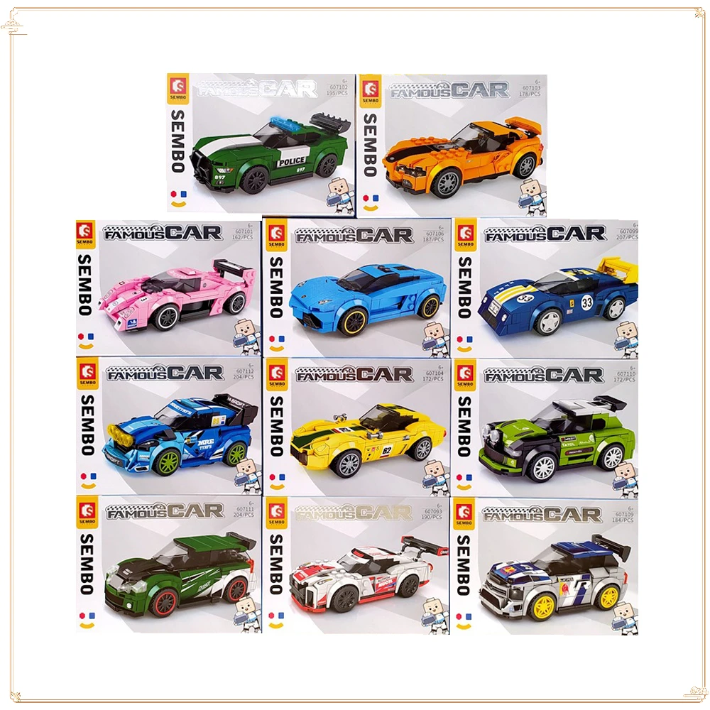 

Famous Car General Mobilization Racing Ornaments Children's Puzzle Assembly Toy Car Boy Birthday Gift Multiple Options Available