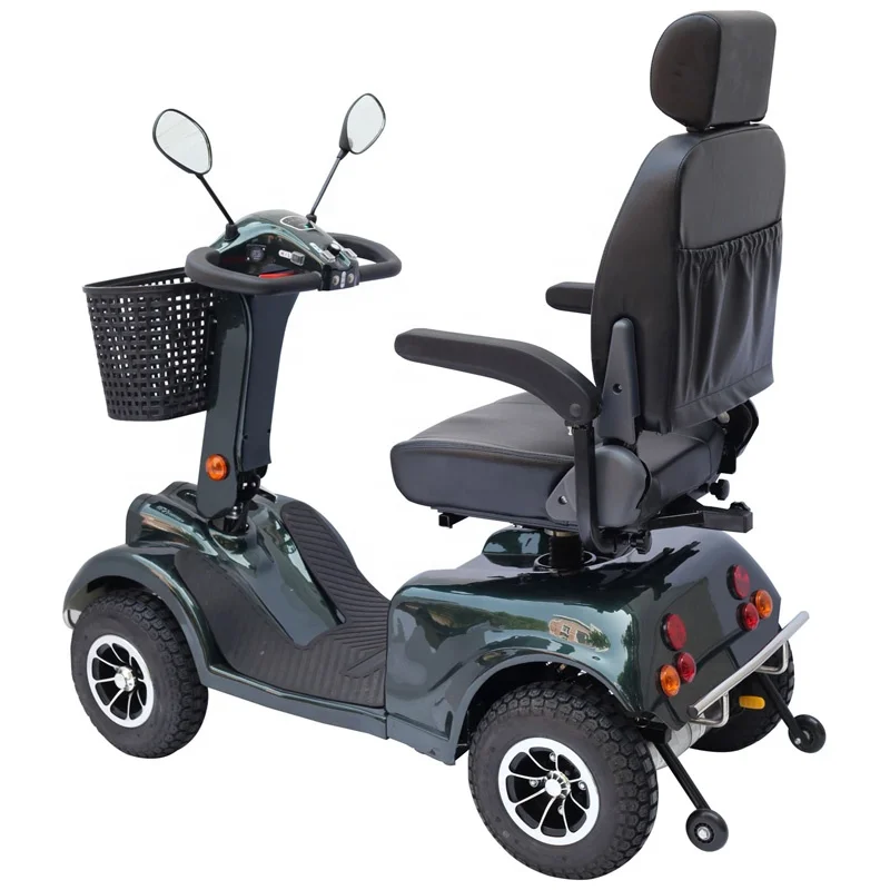 2022 Luxury High Quality 800W Heavy Duty Off Road 4 Wheels Powerful Midsize Electric Mobility Scooter For Elderly for Sale