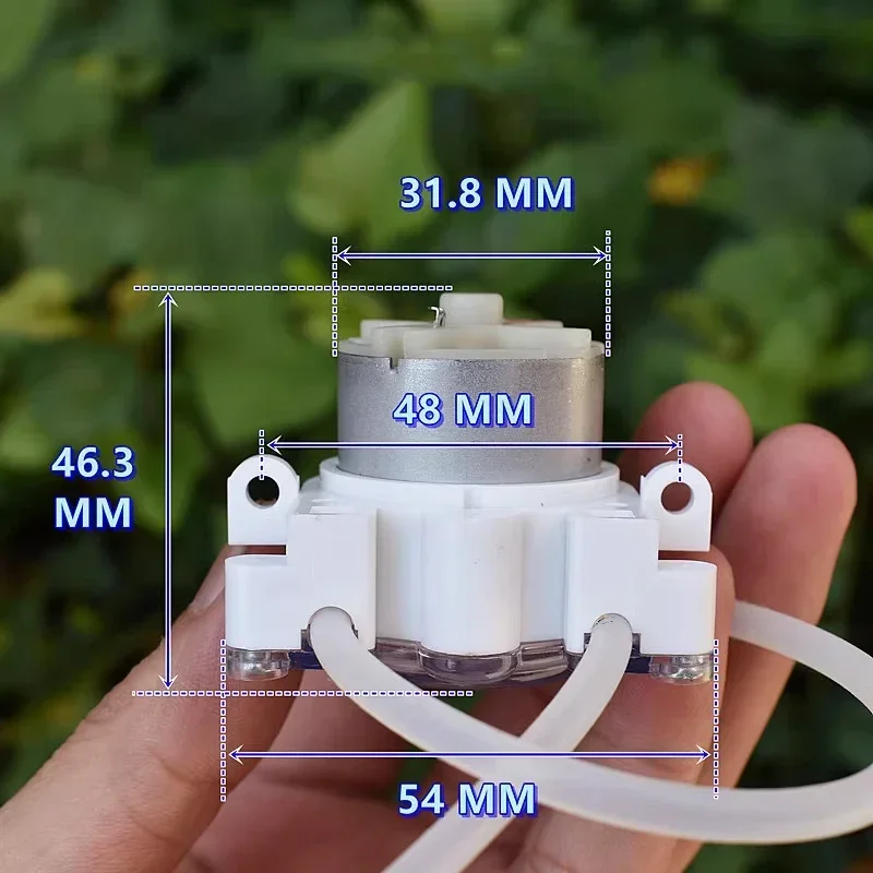 Micro bomba peristáltica DC 6V-12V pequeño Mini 500 Motor de engranaje dosificación de agua líquida para bomba de muestreo de tinta de laboratorio