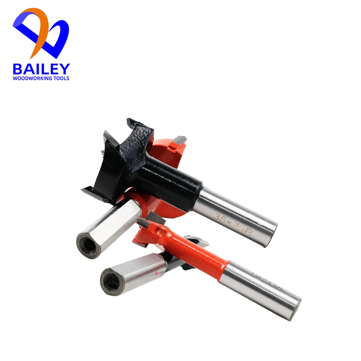 BAILEY 1PC 57/70mm 4 Flutes Drill Bit Tungsten Steel Alloy for CNC Engraving Machine Power Tool Woodworking Tool