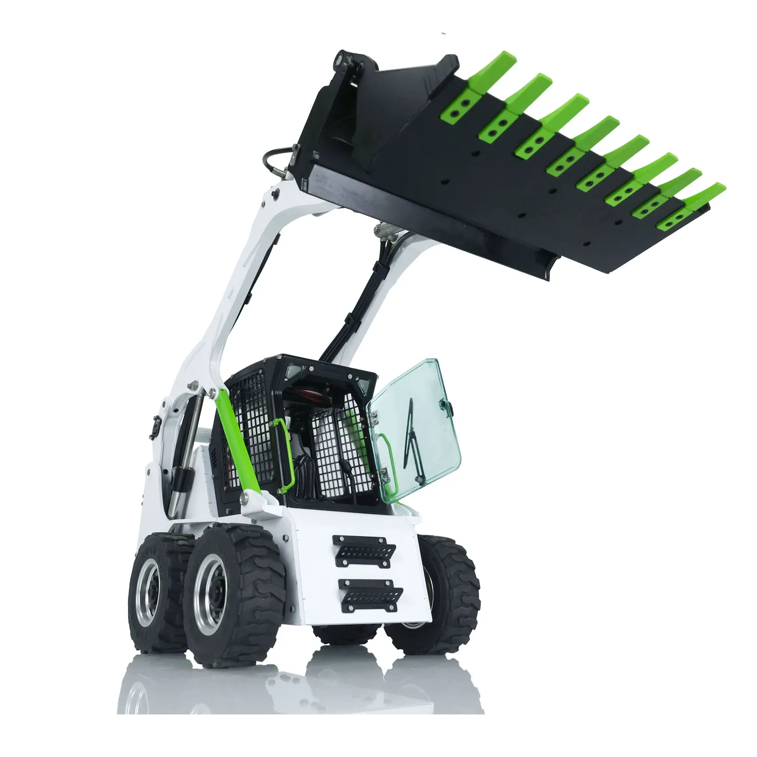 LESU 1/14 RTR Wheel Hydraulic Skid-Steer Radio Control Loader Aoue Lt5H I6S Radio Controller Outdoor Toys THZH1279