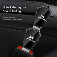 Car Seat Belt Extender Clip Carbon Fiber Pattern Extension Plug Auto Accessories For Xiaopeng G9 G6 P7 P5 X9 MONA M03 G7 G3 Beta
