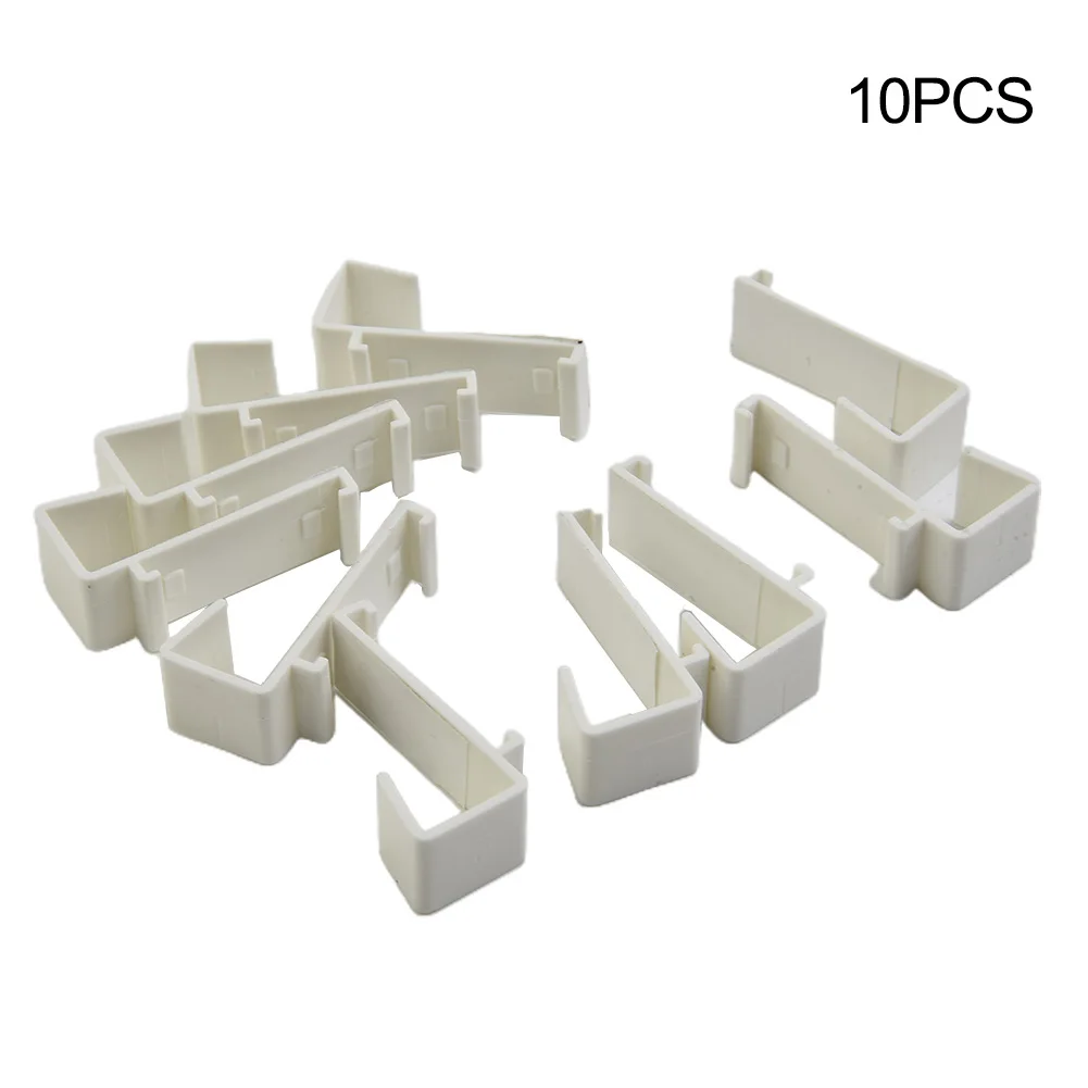 For Bedroom Bracket Curtain Accessories 2-20x Blind Clamp Carrier Double Roller Plastic Sash Door Holder White