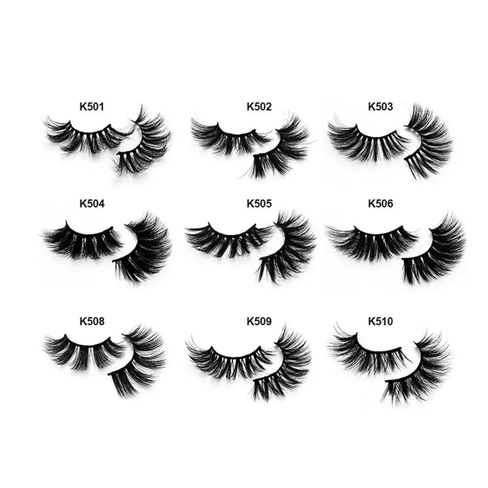 5pair/box Dramatic Volume Faux Mink Hair 8D Women Beauty Eye Extension Thick Long Eye Lashes Faux Mink Eyelashes False Eyelashes