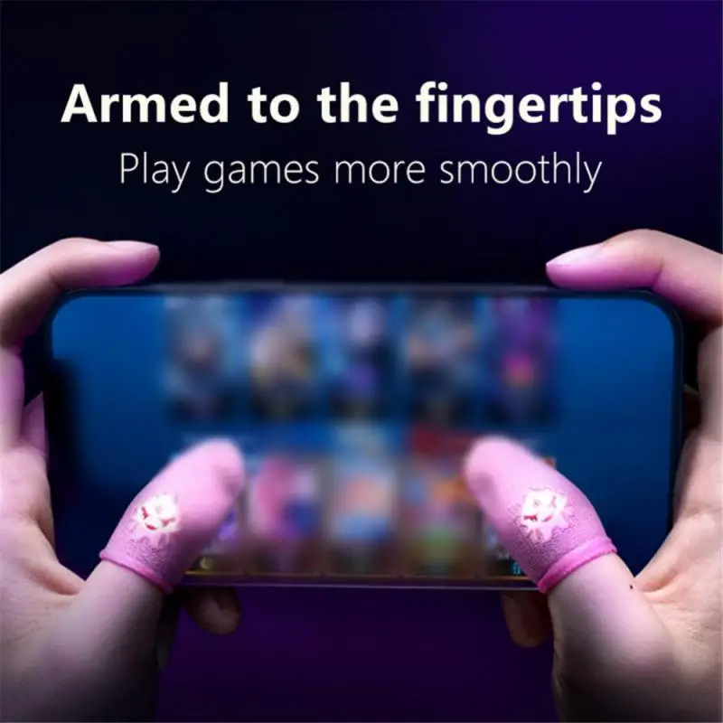 Finger Sleeves Gaming Controller for PUBG Mobile Phone Game Sweatproof Sensitive Touch Screen Fingertips Cover Gloves