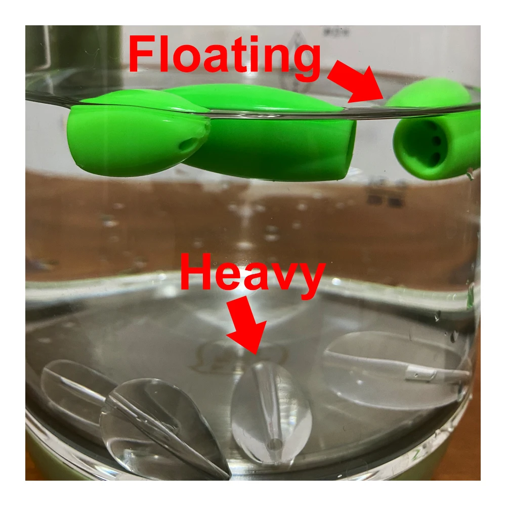 5Pcs Luya  far  floating  Slow sinking water  fly  glitter  Luya bait assisted casting  help  Assisted investment