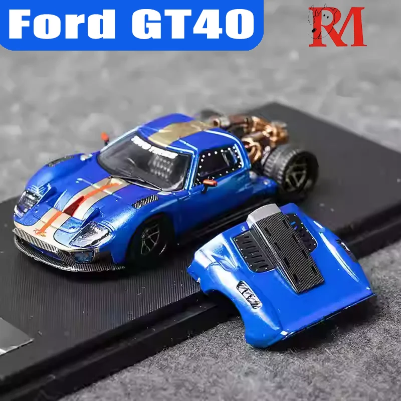 

RM 1/64 Ford GT40 сплав мотор-автомобиль игрушка литье под давлением металлическая модель коллекция мальчик рождественские подарки