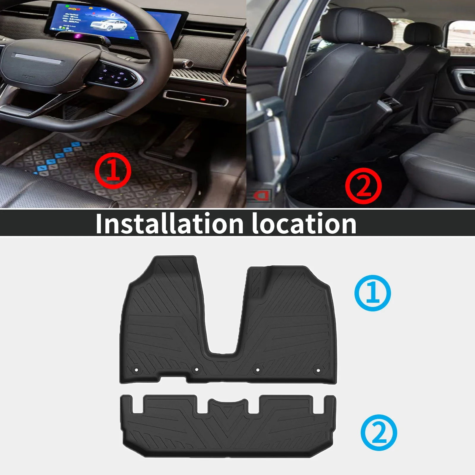 Fit for VinFast VF3 RHD Right Hand Drive 2025 High Quality TPE Car Floor Mats Protector, Waterproof, Easy Clean Car Accessories