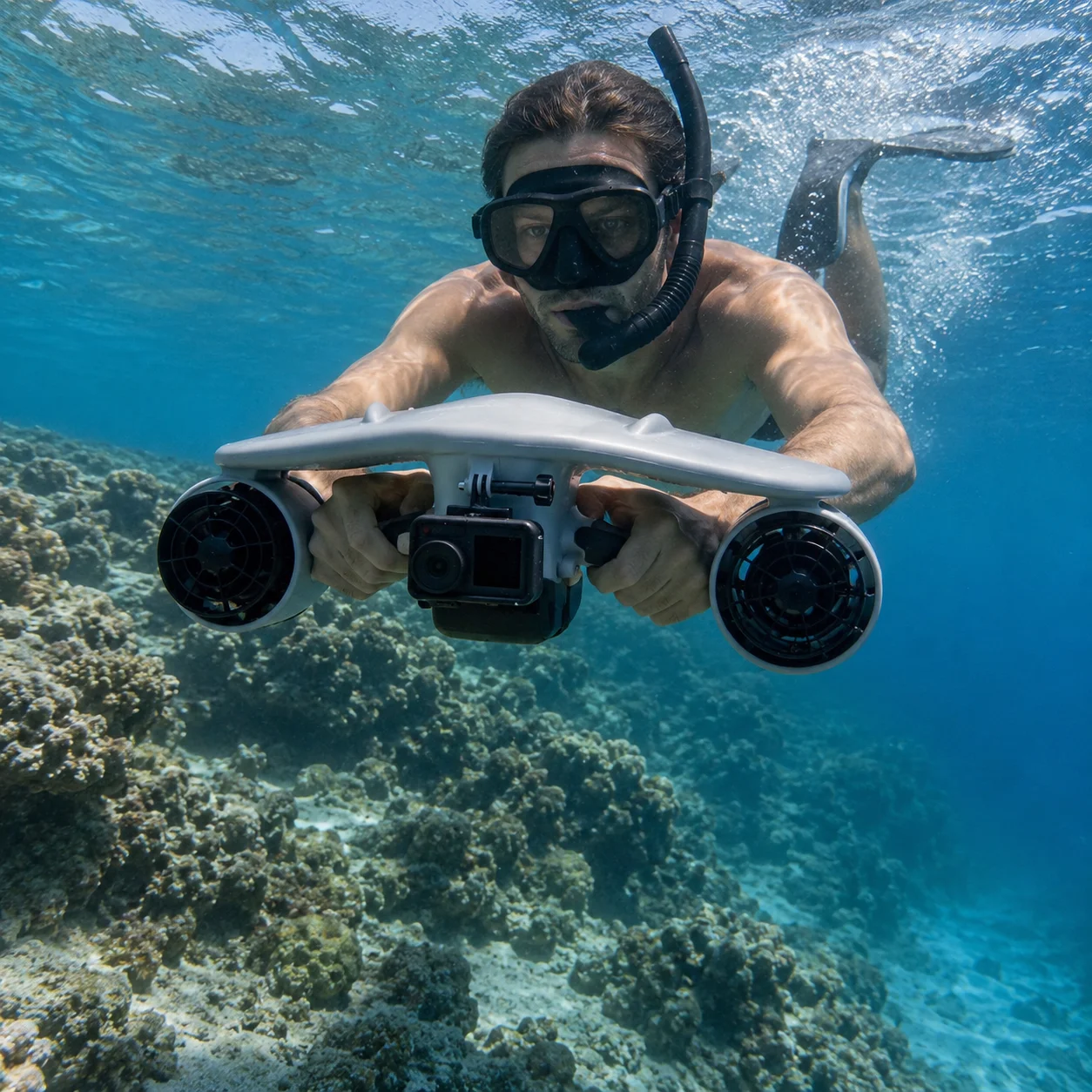 Multifunctional Seabob Water Scooter Electric Underwater Propeller 1.7M/S Speed 131.04Wh Battery For Outdoor Play