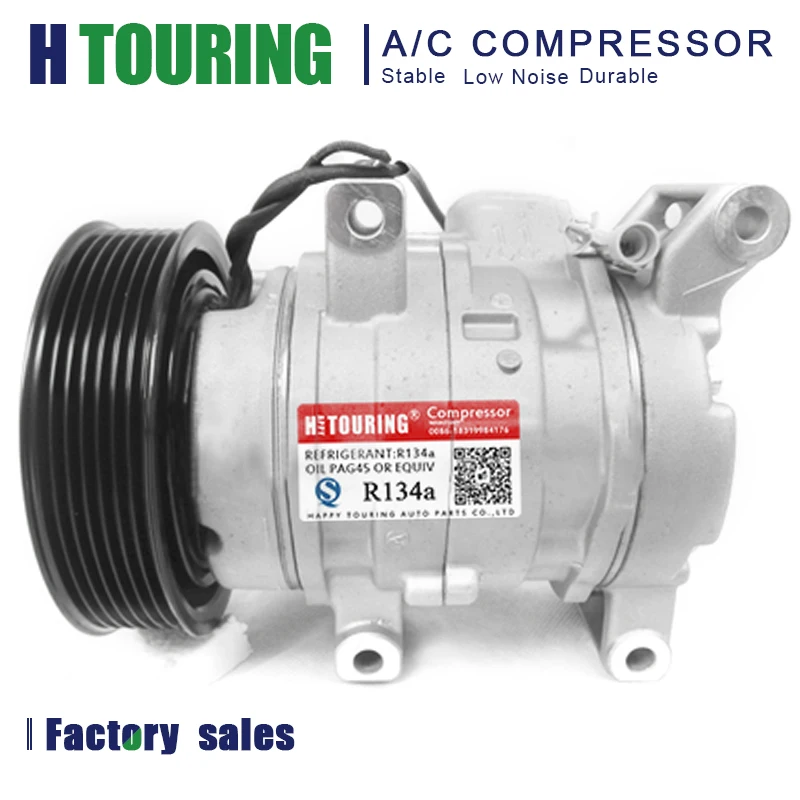 AC Compressor For Toyota Hilux Vigo INNOVA GASOLINE 2004-2008 88310-0K110 88310-0K132 88320-0K080 88320-0K341 447260-8020