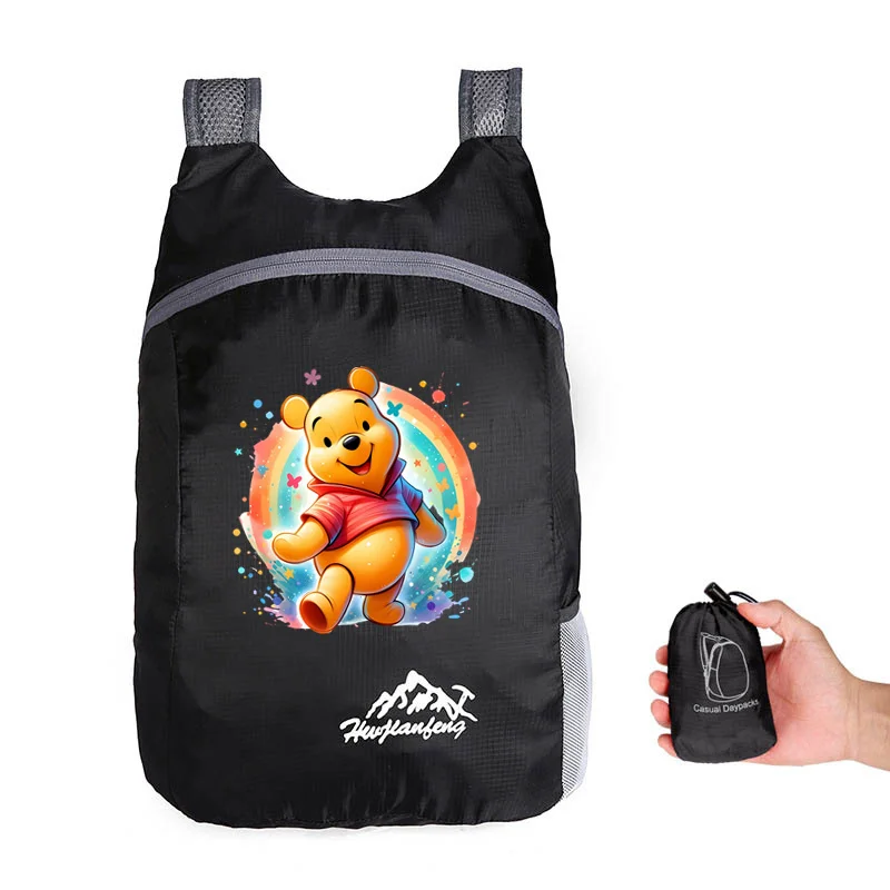 2024 Cartoon Winnie The Pooh Outdoor Backpack Camping Hiking Daypack Climbing Back Bags for Men Women Travelling Hiking Backpack