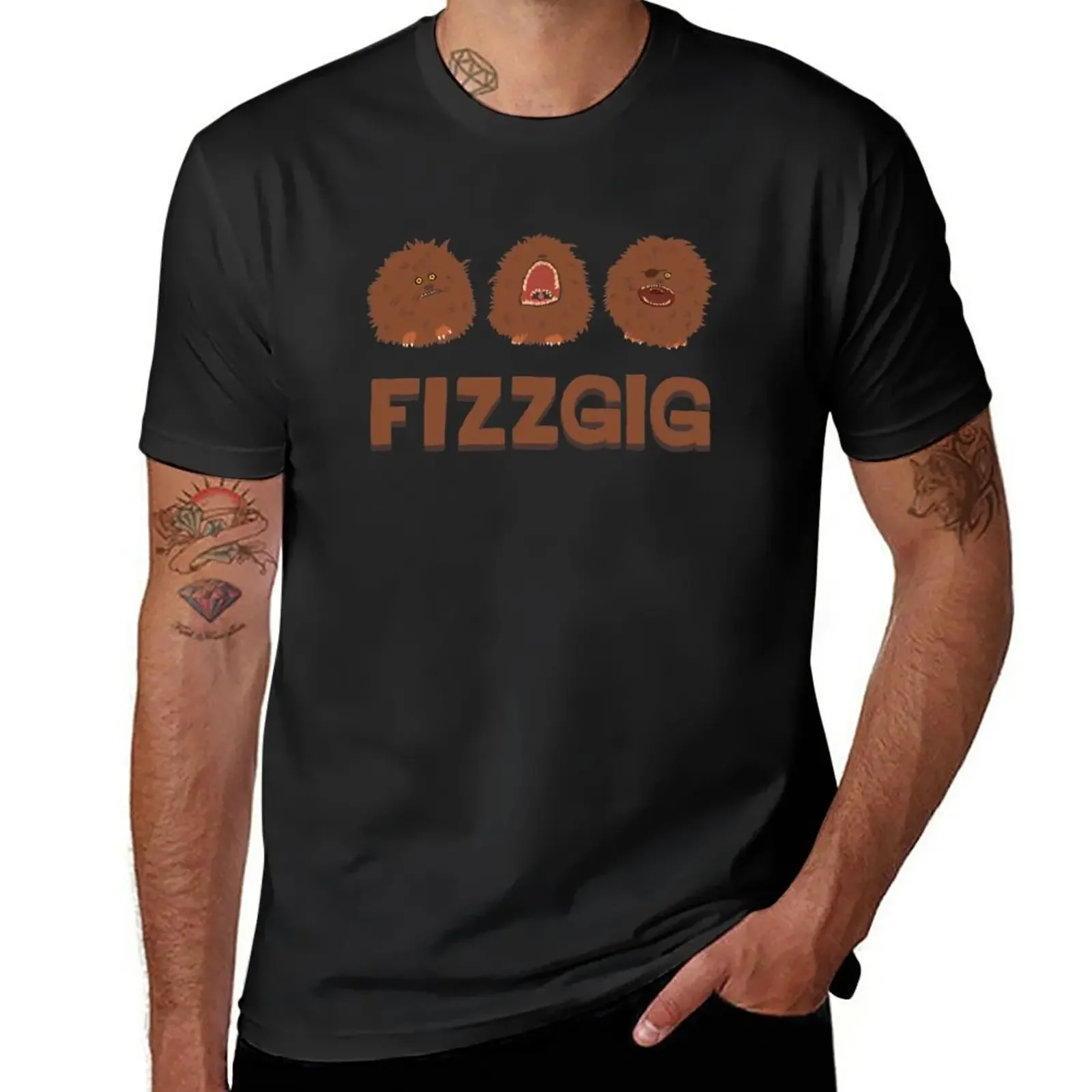 Fizzgigs T-Shirt graphics kawaii clothes cute clothes plain black t shirts men