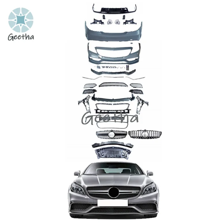

For Auto Parts Bodykit Front Rear Bumper Assembly with Radiator Grille Body Kits for Mercedes Benz CLS W218 2011-2014