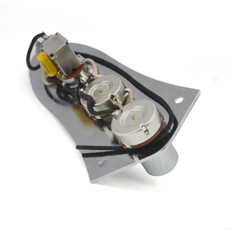 Control Plate Assembly with Output Port, Selector, and Three Knob Layout for Instrument Repair Projects Daily Use 4XBB