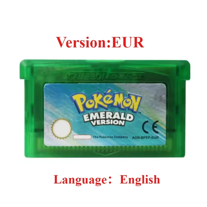 Nieuwe Pokemon GBA 6 Talen Game Card 32 Bit Video Game Console Cartridge FireRed LeafGreen Ruby Sapphire Voor DS/NDS/GB speelgoed Gift