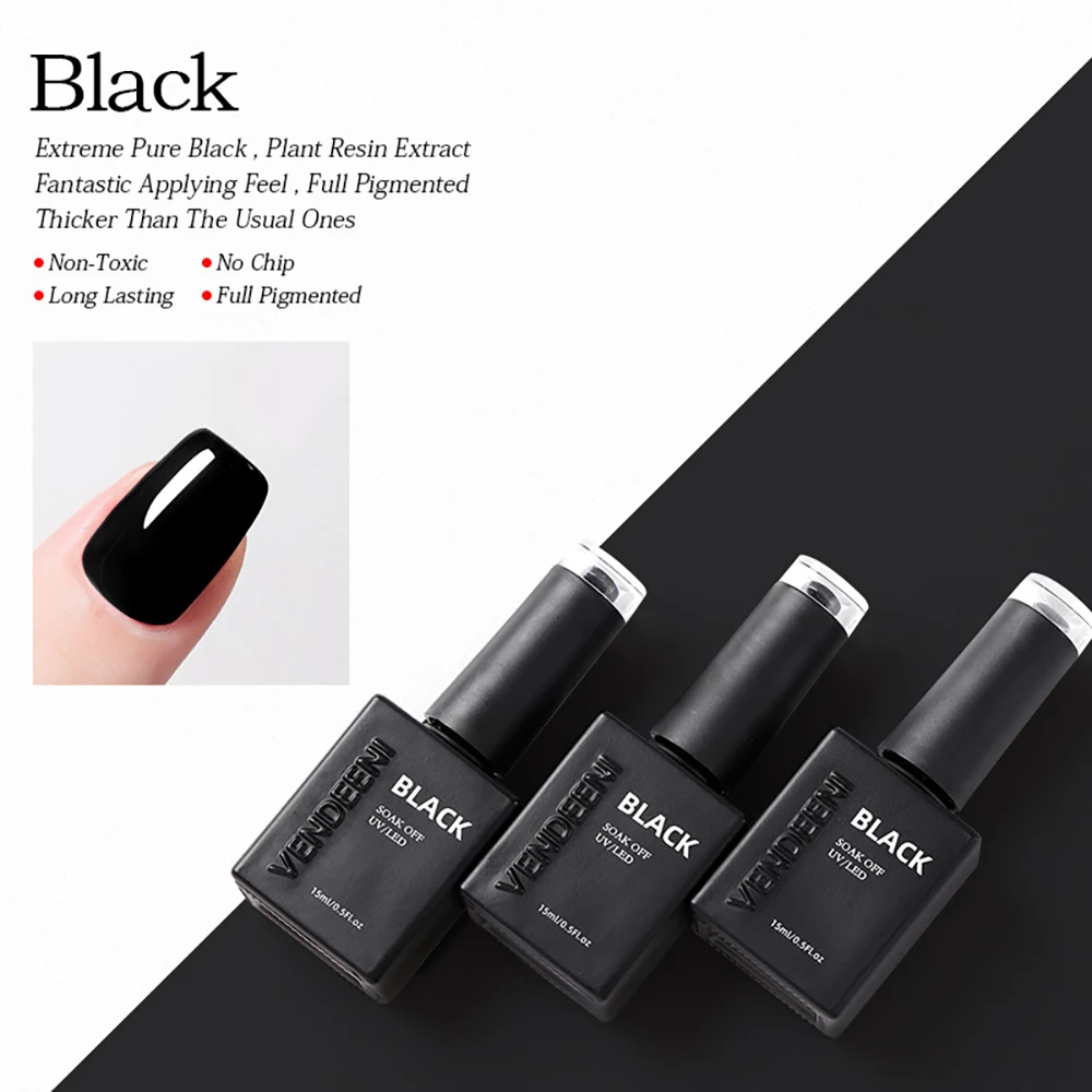 Vendeeni 27 Arten UV-Funktionsgel Nagellack Basislack Chrom Matt Top Coat Blüten-Folientransfer-Gel Universelles Katzenaugen-Gel – Detail 26