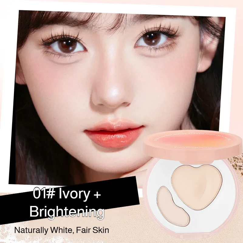 Resaltar crema doble efecto brillo doble combinación ranura de lágrima hundido resaltador brillante combinación mate