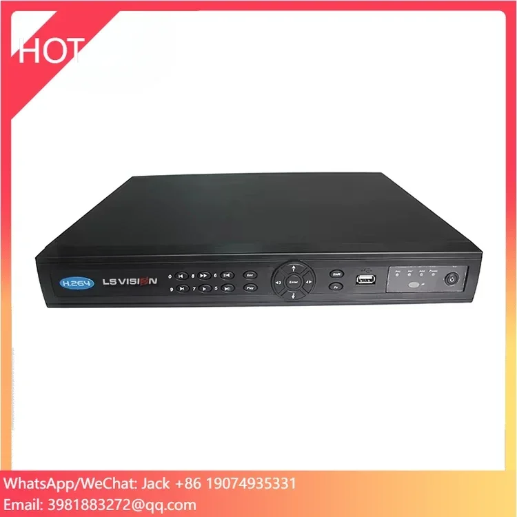 เครื่องบันทึกวิดีโอเครือข่าย LSVISION H.265 32 ช่อง NVR รองรับกล้อง IP 4K 32 ช่อง พร้อมพอร์ต POE 16 ช่อง และช่องใส่ฮาร์ดดิสก์ 2 ช่อง