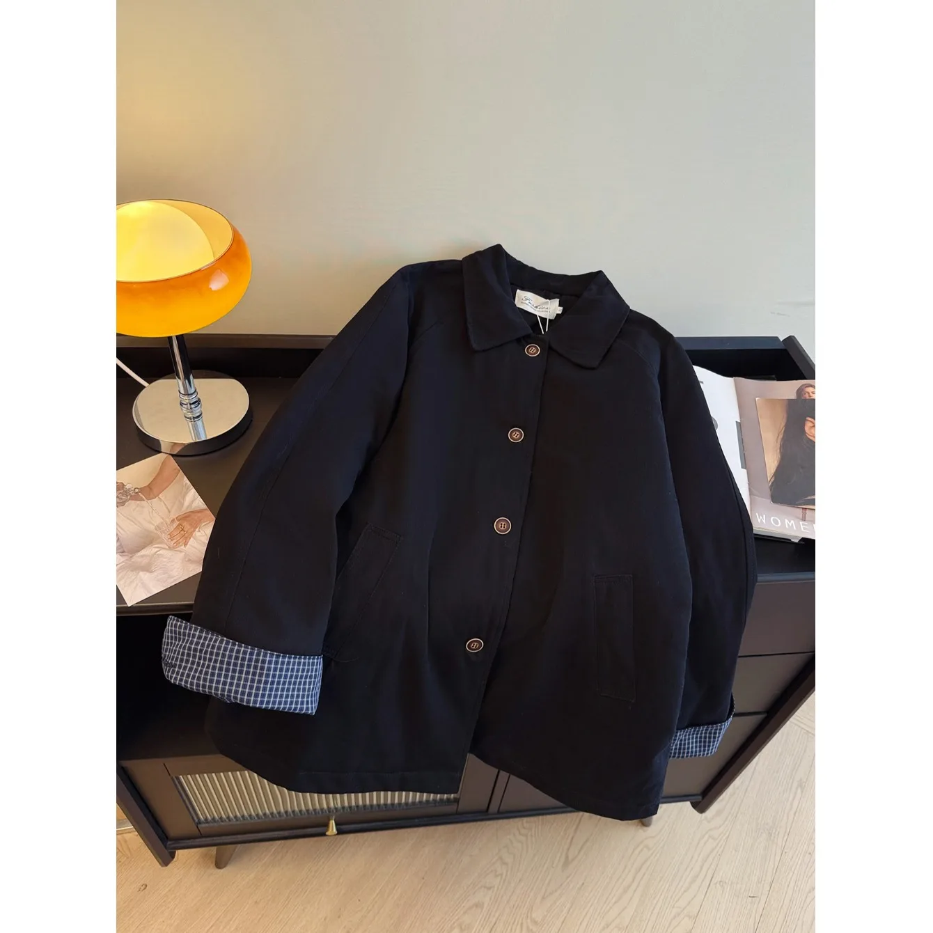 

Женская хлопковая куртка осенне-зимняя, новая модель, средней длины, утепленная, с длинными рукавами, для повседневной носки, модная, маленького размера