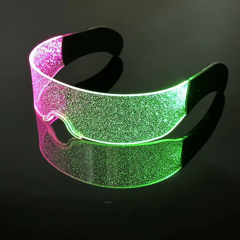 New Design Luminous LED Glasses Girls Women Decor Nightclub Eyewear Fashion Colorful Glasses