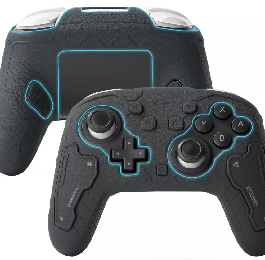 Tactical Matte Silicone Soft Shell Protector GL GR Sticker Skin Cover For Nintendo Switch 2 Pro/NS2 Pro Game Controller Case view 2