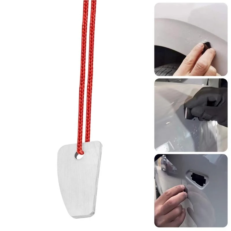 

0XXD Denibbing Blade Tool Car Repair Tool Car Paint Scrapers Steel Polishing Point Scrapers for Removing Stain