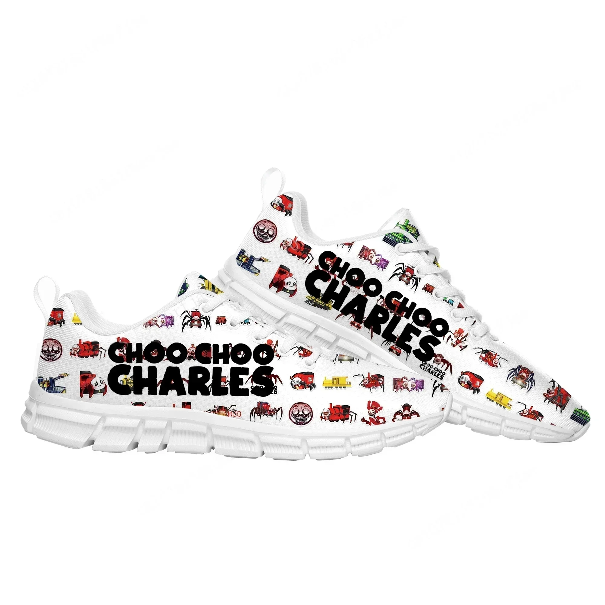 Choo Choo Charles Sports Custom Shoes Hot Cartoon Game Mens Womens  Sneaker Tailor Made Couple Built Shoes