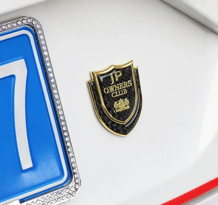 

Углеродное волокно, золотой JP Junction, VIP JDM, эмблема автомобиля, значок, наклейка, наклейки