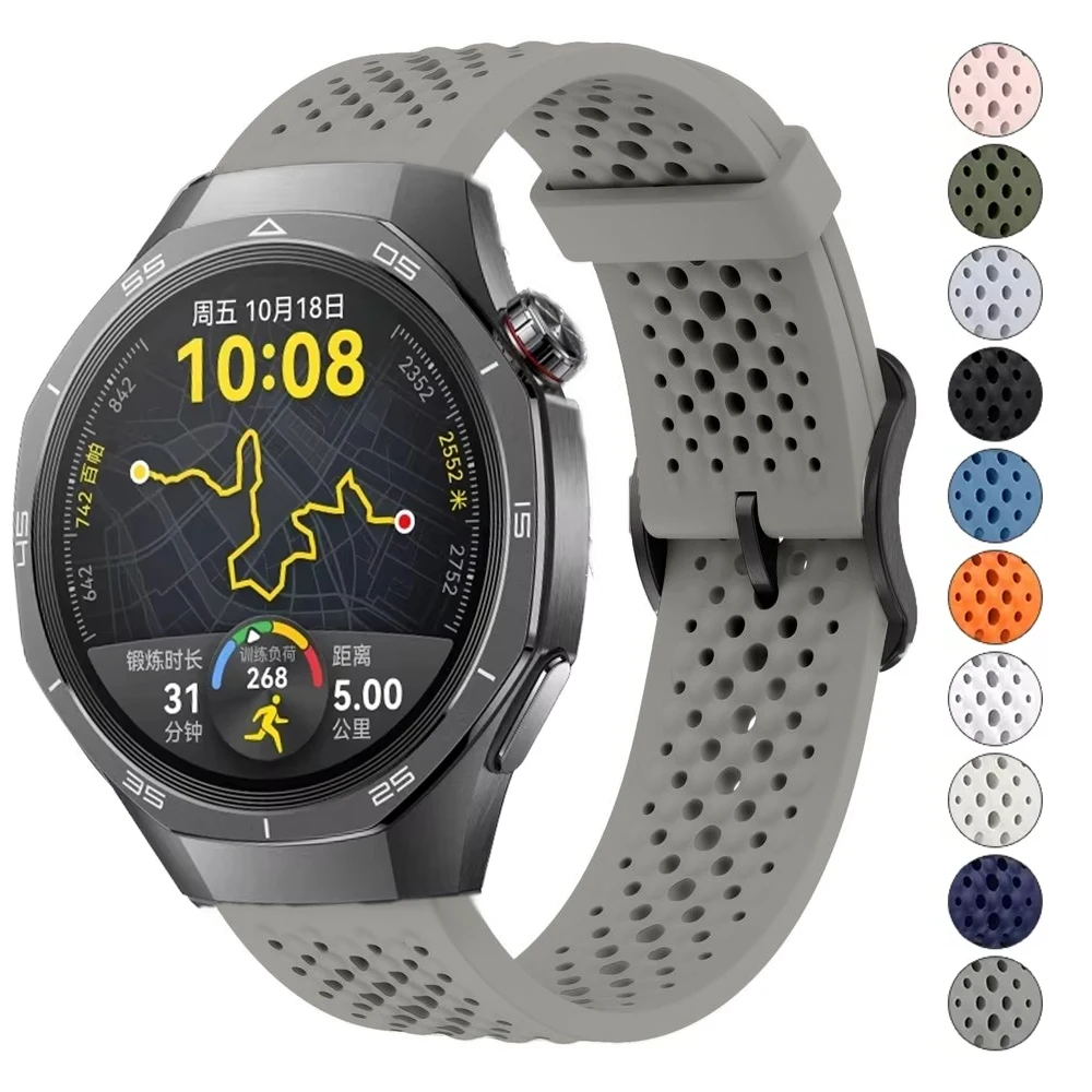 Силиконовый ремешок 22 мм для HUAWEI WATCH GT 5 Pro 46 мм, ремешок GT4 GT 3 GT 2 SE HONOR Magic Watch 4 GS 3 Pro, сменный браслет