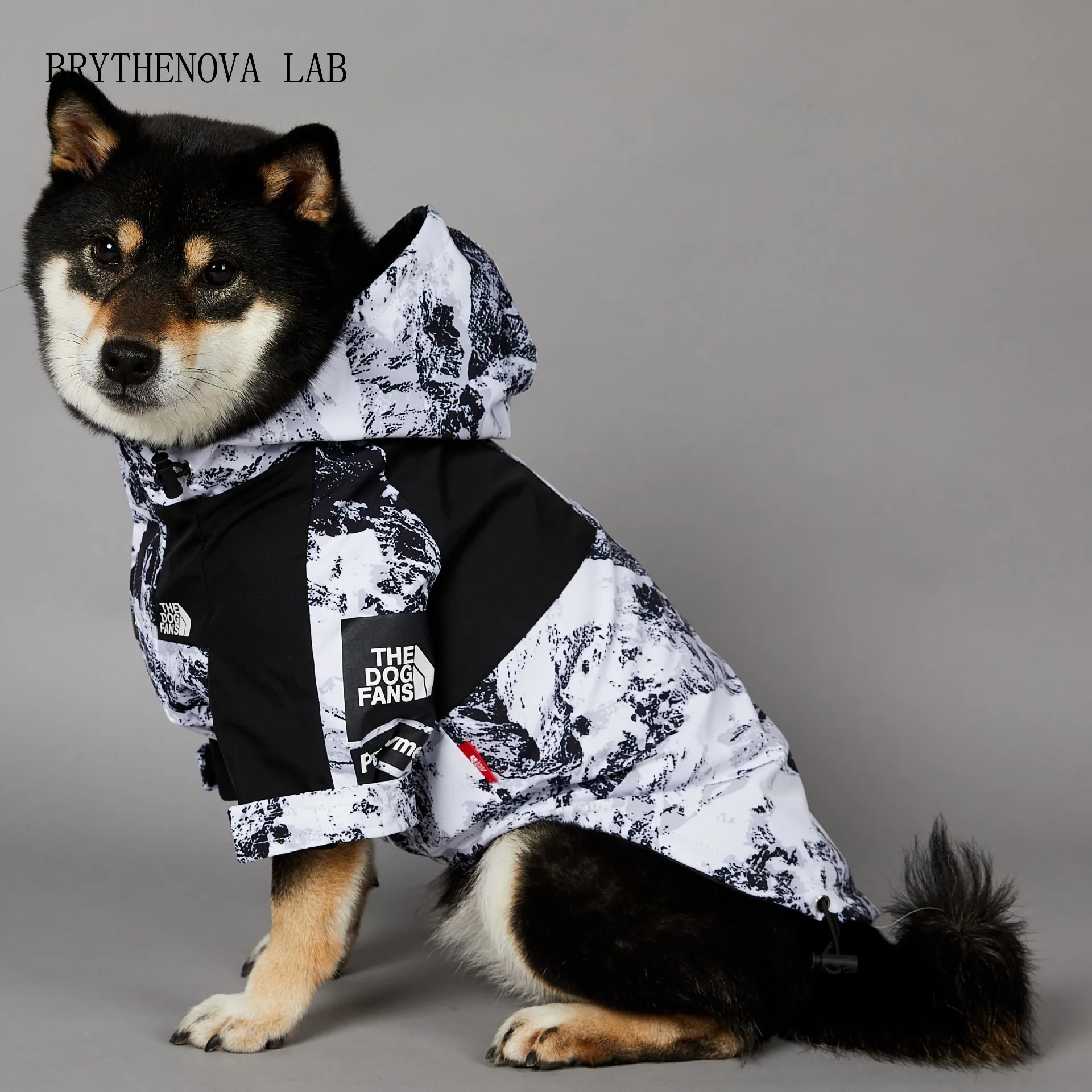 Snow Mountain Windbreaker Dog Out Door Clothing S-5XL Pitbull Medium Large Dog Jacket Breathable Waterproof Pet Coat