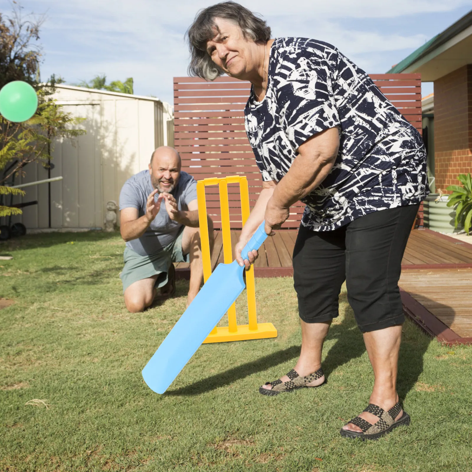 

Набор для крикета для детей: игра для улицы и дома, для начинающих, с битами и стиками, подарок для детей, для игр и общения родителей и детей