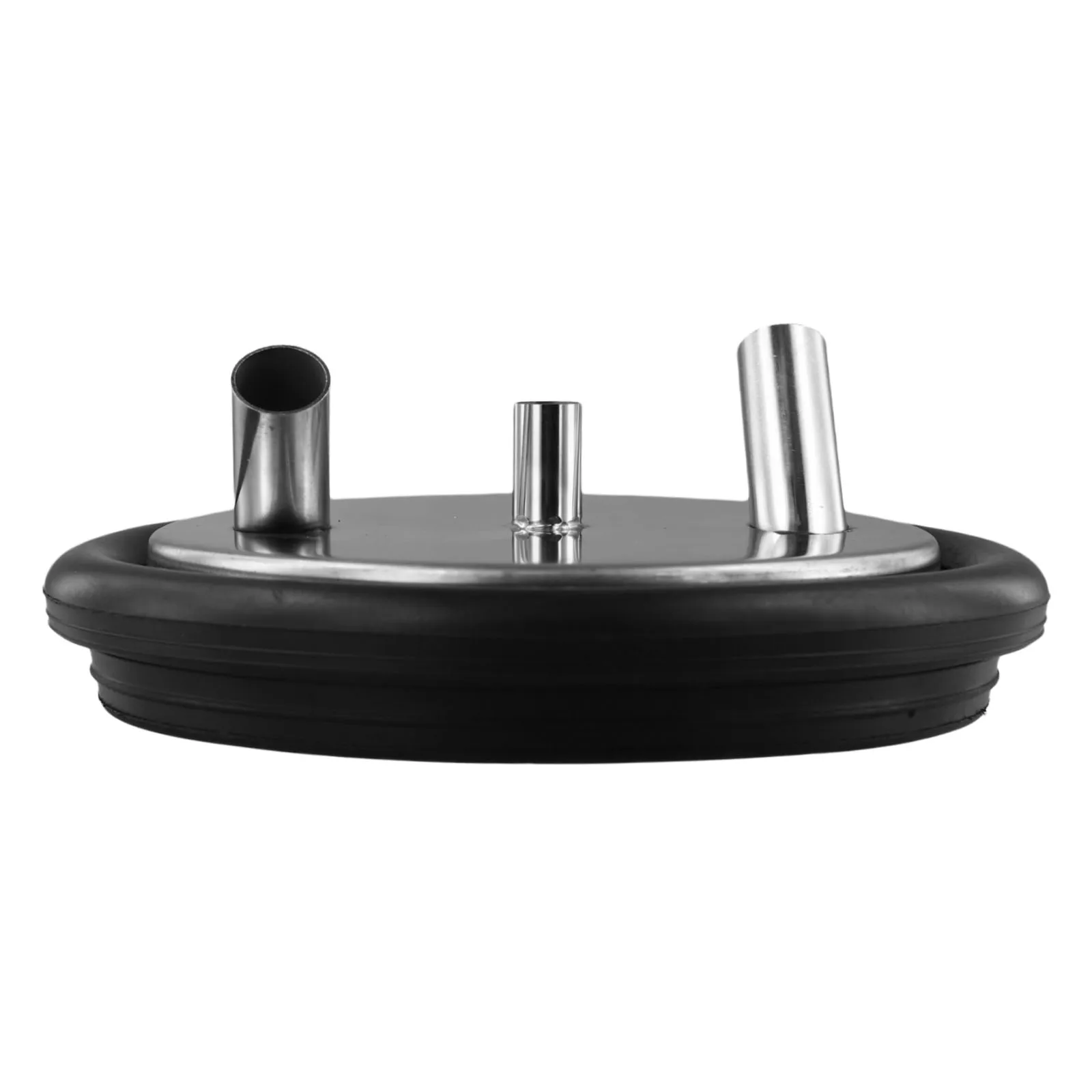 Stainless Steel Milking Machine Lid Replacement with Rubber Gasket for Small Buckets Used in Goat Sheep Cow Farming Applications