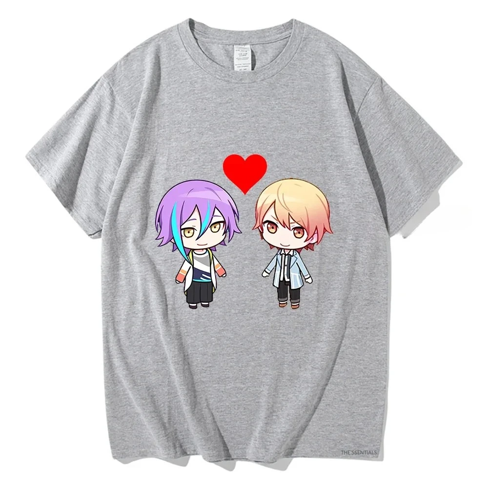 الكرتون Ruikasa تي شيرت Kawaii أنيمي الرجال/النساء تي شيرت مضحك مانغا الملابس للجنسين عالية الجودة تيز خمر الجرافيك القمم