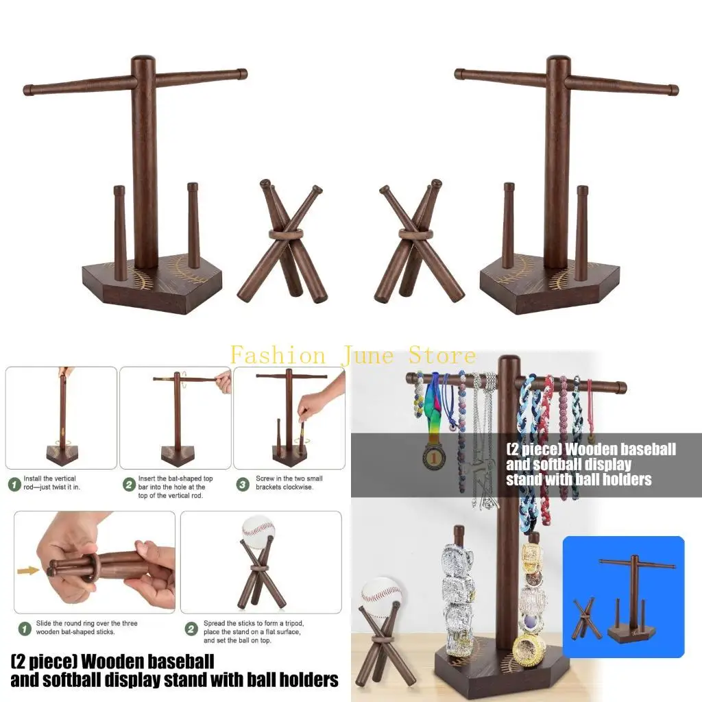 

Стеллаж для демонстрации колец чемпионата по софтболу N5KA с держателем ожерелья на подставке для бейсбола