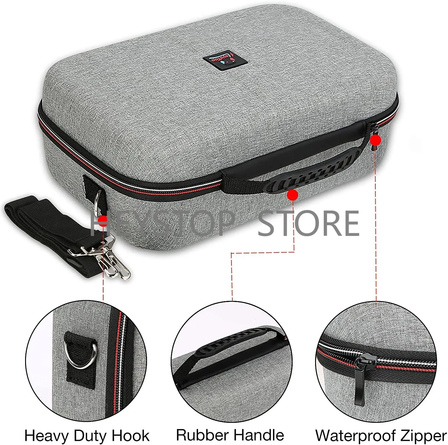 HEYSTOP Carrying Storage Case Compatible with Nintendo Switch/Switch OLED Model, Switch Case with Protective Travel Carrying Bag