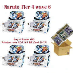 Nuovo Kayou autentico Naruto Card T4W6 Booster Box Promo Anime giapponesi Collezione di carte Gioco di carte all'ingrosso Giocattolo regalo