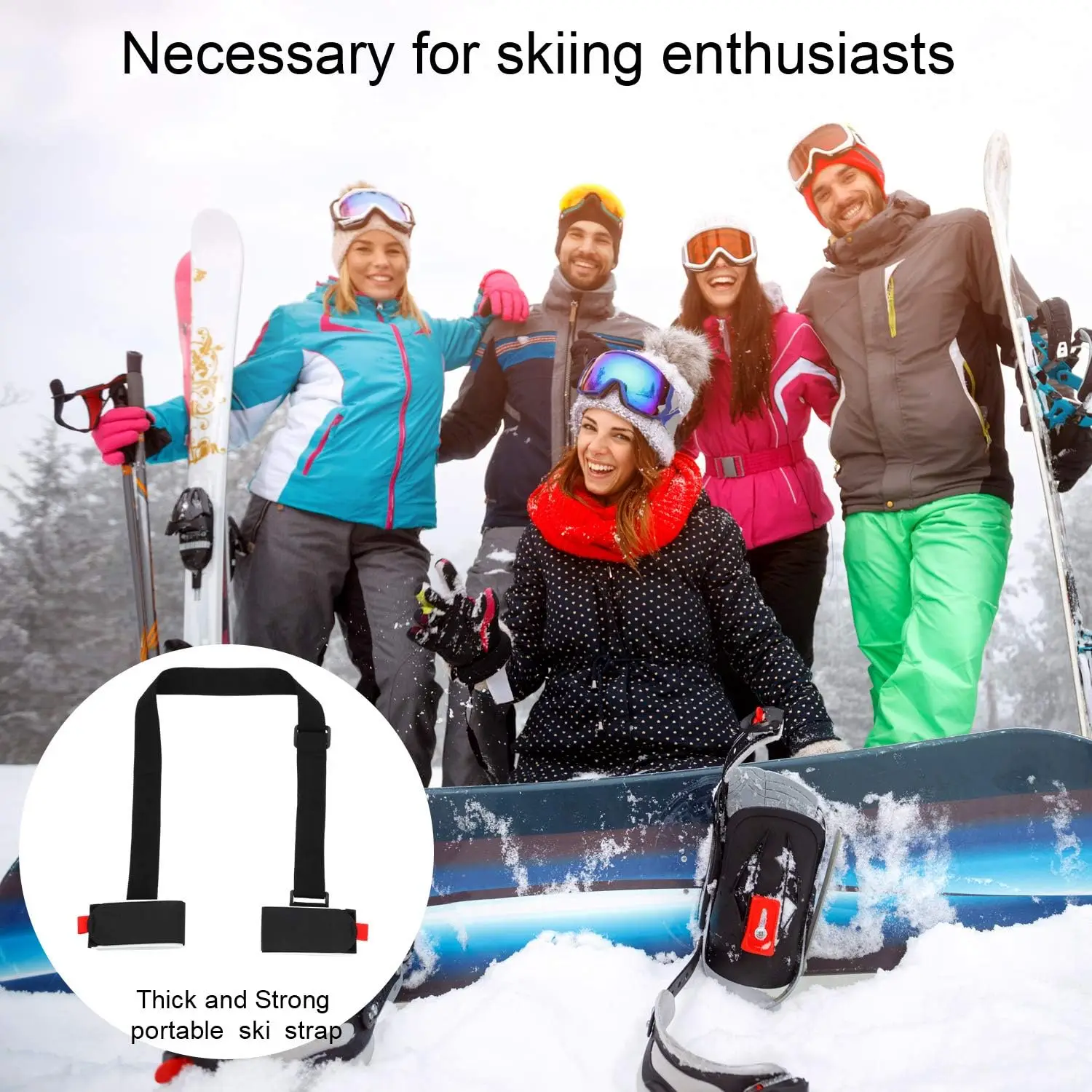 Tolex Ski Fixed Adjustable Shoulder Straps