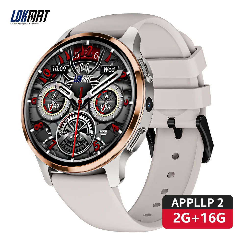 

2024 New LOKMAT 4G LTE Smart Watch, SIM Card GPS Wifi 2G+16G NFC Android Smartwatch Man, Camera Video Calls Watch Phone for men