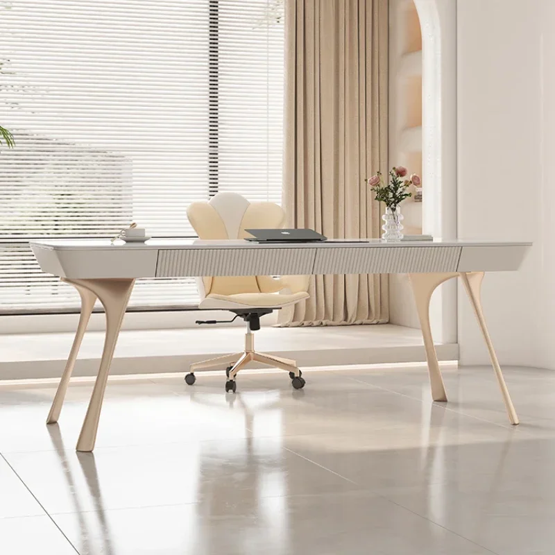 # Organizers Luxury Office Desk Modern Minimalist Study Room Small Household Layout French Designer Ufficio Postmodern Furniture