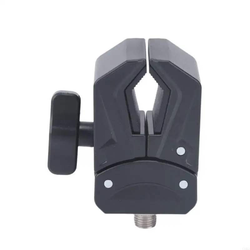CORA Black Clamp Mount with Plastic and Metal Construction for 15-45mm Round-Tube Studio Equipment and DIY Fixture Setups