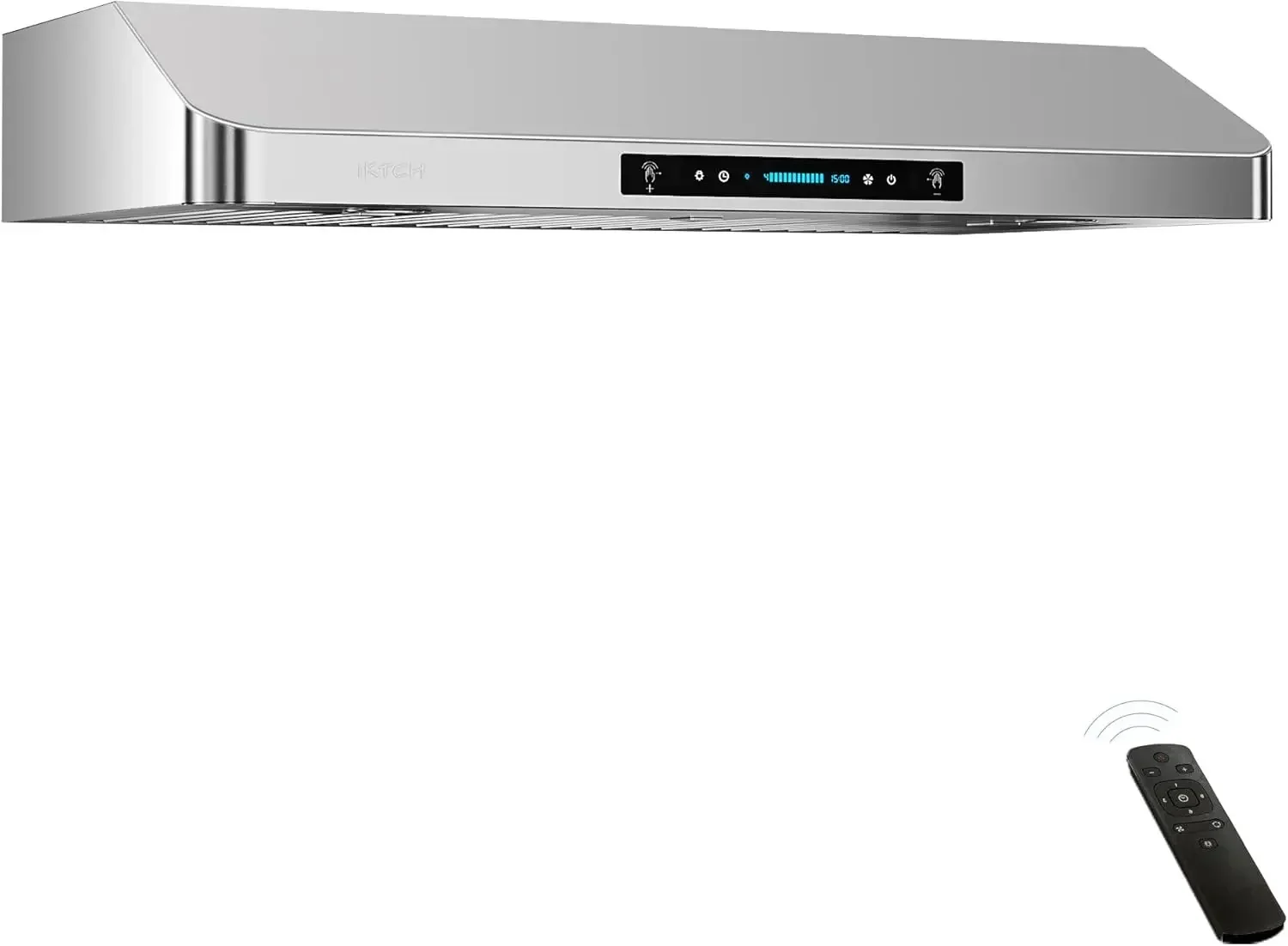 IKTCH 30 Inch Under Cabinet Range Hood with 900-CFM, 4 Speed Gesture Sensing&Touch Control Panel, Stainless Steel